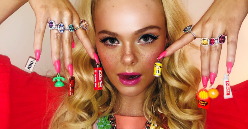 Elle Fanning Nails